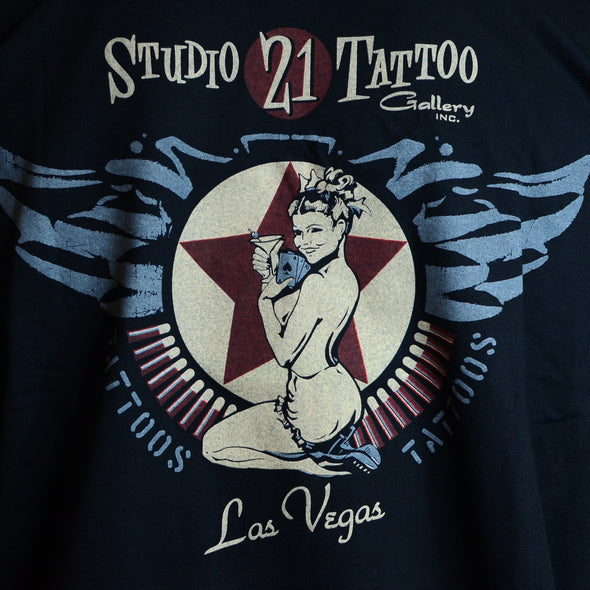 Studio 21 Tattoo Gallery Las Vegas Pin-Up Bomb T Shirt